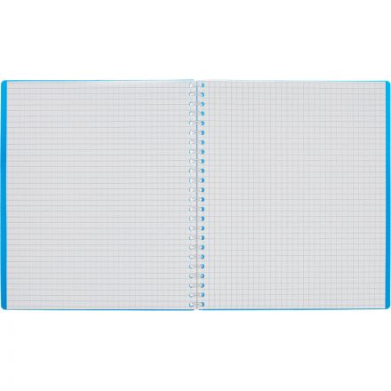 Тетрадь общая Attache А5 48 листов в клетку на спирали (обложка синяя)