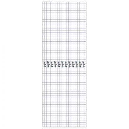 Блокнот Микровельвет А6 50 листов бордовый в клетку на спирали (101х145 мм)