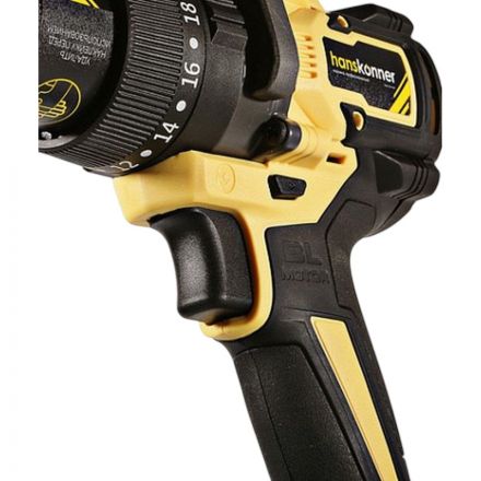 Дрель акк б/щ уд.Hanskonner PLATINUM,18В,1BatterySystem,SAMSUNG HCD20165PRO