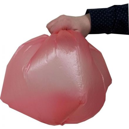 Мешки для мусора ПНД 35л 8мкм 30шт/рул красный 48х58см Luscan