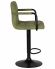 Стул барный DOBRIN KRUGER ARM BLACK, зеленый вельвет (LAR-E2041-7)