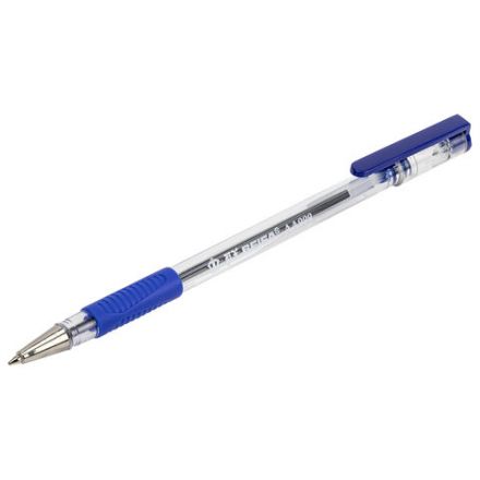 Ручка шариковая с грипом BEIFA (Бэйфа), СИНЯЯ, корпус прозрачный, узел 0,7 мм, линия письма 0,5 мм, AA999-BL Ручка шариковая с грипом BEIFA (Бэйфа), СИНЯЯ, корпус прозрачный, узел 0,7 мм, линия письма 0,5 мм, AA999-BL
