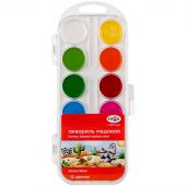 Краски акварельные Гамма МУЛЬТИКИ, 12цв, пласт.уп., арт. б/к211046_12