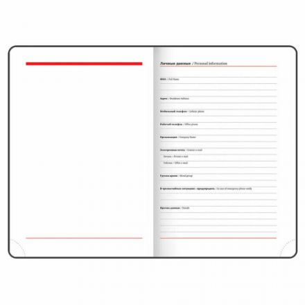 Ежедневник недатированный А5 (138х213 мм), BRAUBERG VISTA, под кожу, гибкий, 136 л., "Lemon Story", 112012