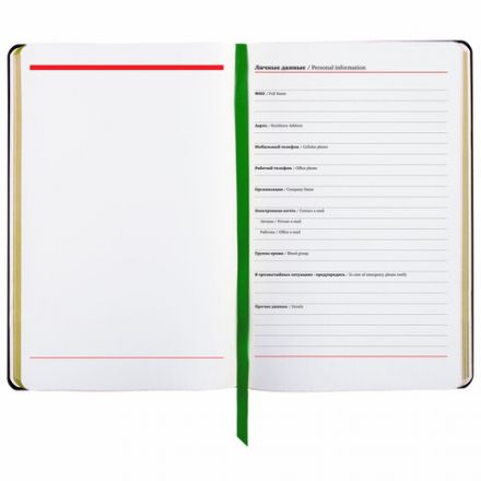 Ежедневник недатированный А5 (138х213 мм), BRAUBERG VISTA, под кожу, гибкий, 136 л., "Lemon Story", 112012