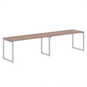 Стол 2-х местный XQWST 3270 Дуб Сонома/Алюминий 3206х700х750