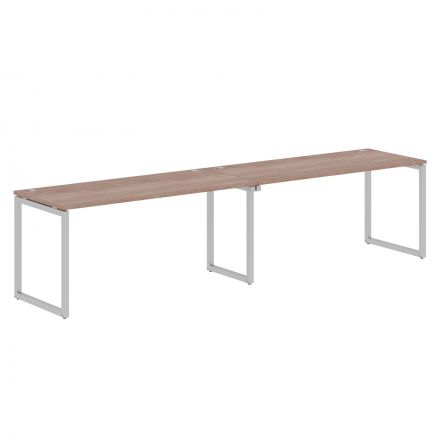 Стол 2-х местный XQWST 3270 Дуб Сонома/Алюминий 3206х700х750