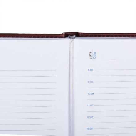 Ежедневник недатированный Attache Вива искусственная кожа А5 176 листов бордовый (148x218 мм)