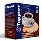 Фильтр TOPPERR №2 для кофеварок, бумажный, неотбеленный, 200 штук, 3049 Фильтр TOPPERR №2 для кофеварок, бумажный, неотбеленный, 200 штук, 3049