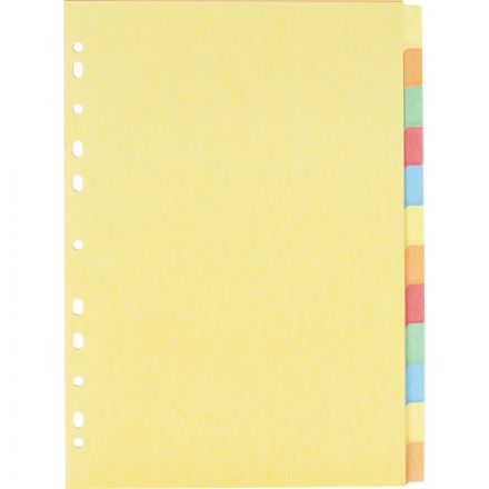 Разделитель листов Attache А4 картонный 12 листов разноцветный (297х210 мм)