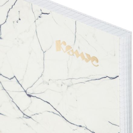 Тетрадь общая А4 120л Комус Мрамор Синий клетка,80г,греб,карт,фольга,УФ-лак