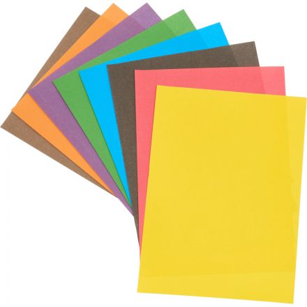 Бумага цветная №1School, 8л, 8цв, А4, Живая природа, офсет