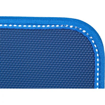 Папка-портфель пластиковая А4 синяя (270x350 мм, 1 отделение)