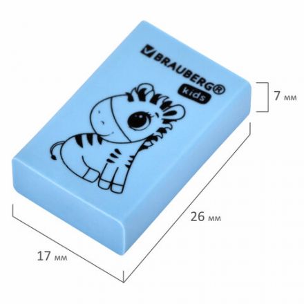 Ластик BRAUBERG KIDS "Школьный", 26х17х7 мм, прямоугольный, пастельные цвета ассорти, 271991 Ластик BRAUBERG KIDS "Школьный", 26х17х7 мм, прямоугольный, пастельные цвета ассорти, 271991