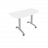 Mobile System Стол складной мобильный СМ-4.1 Белый/Тёмно-серый металл 1300*650*757 Mobile System Стол складной мобильный СМ-4.1 Белый/Тёмно-серый металл 1300*650*757