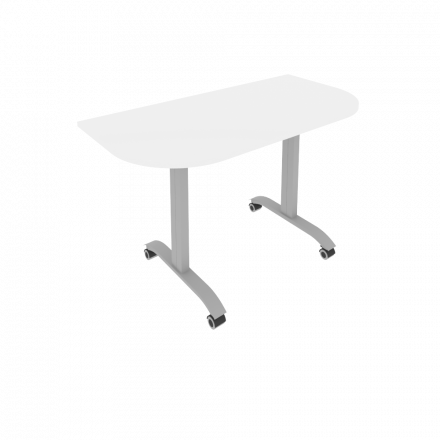 Mobile System Стол складной мобильный СМ-4.1 Белый/Тёмно-серый металл 1300*650*757 Mobile System Стол складной мобильный СМ-4.1 Белый/Тёмно-серый металл 1300*650*757