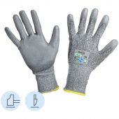 Перчатки защитные от порезов Manipula Стилкат ПУ 5 (HPP-107/MG-466)р10