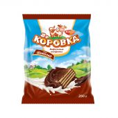 Конфеты шоколадные Коровка вафельные вкус шоколад, 250г