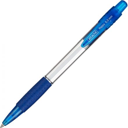 Ручка шариковая автоматическая Attache Happy синяя (толщина линии 0.5 мм)