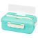 Ланч-бокс контейнер, 1 секция, 3 отделения, 1,4 л, ложка, вилка, 8х21х14 см, мятный, JOYLUX (ДЖОЙЛЮКС) ECO, 609344