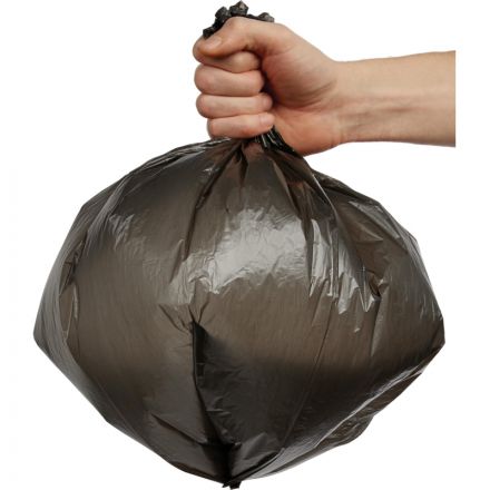 Мешки для мусора на 20 л черные (ПНД, 10 мкм, в рулоне 30 шт, 42.5х49.5 см) Мешки для мусора на 20 л черные (ПНД, 10 мкм, в рулоне 30 шт, 42.5х49.5 см)