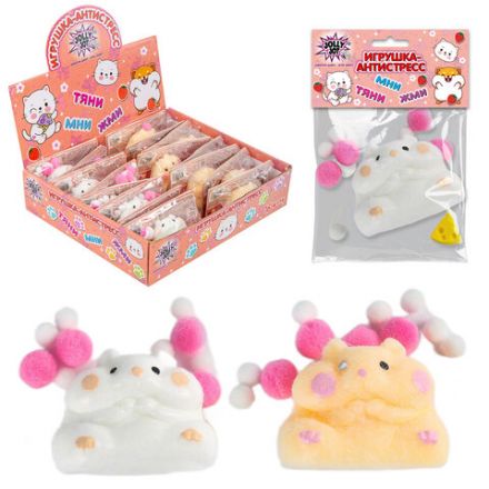Игрушка-антистресс "ХОМЯЧОК", 6х4 см, ассорти 2 вида, дисплей, JOLLY JOT (ДЖОЛЛИ ДЖОТ), 665783 Игрушка-антистресс "ХОМЯЧОК", 6х4 см, ассорти 2 вида, дисплей, JOLLY JOT (ДЖОЛЛИ ДЖОТ), 665783