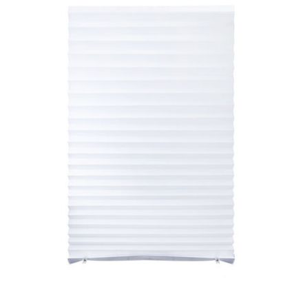 Жалюзи-плиссе, штора бумажная самоклеящаяся BRABIX, 60х180 см, ЭКО, 80 г/м2, цвет белый, 1 шт., 700001