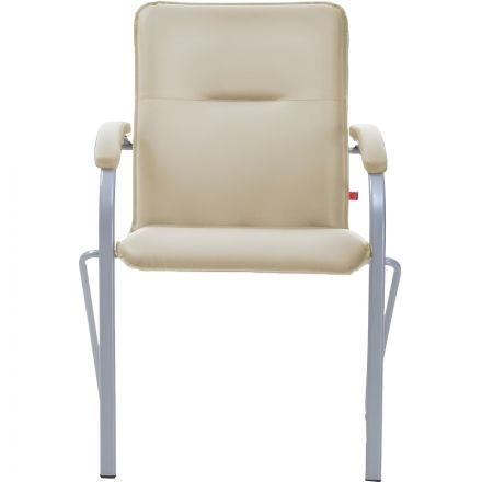 Конференц-кресло FA_SAMBA Silver к/з светло-бежевый DO122/к/з Конференц-кресло FA_SAMBA Silver к/з светло-бежевый DO122/к/з