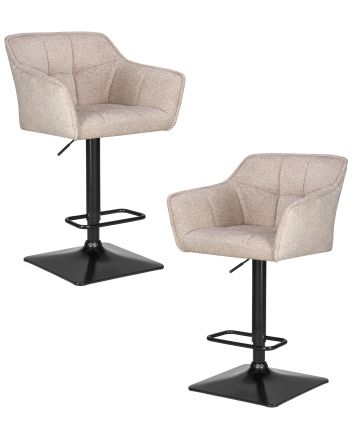 Набор 2 шт Стул барный DOBRIN RALF, бежевый твид (LEO26) Набор 2 шт Стул барный DOBRIN RALF, бежевый твид (LEO26)