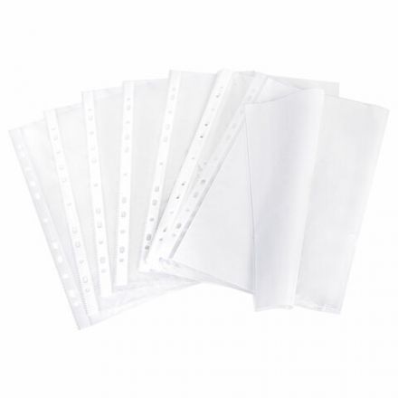 Папки-файлы перфорированные плотные А4 BRAUBERG "ГЛЯНЦЕВЫЕ EXTRA 600" КОМПЛЕКТ 100 шт., ПЛОТНЫЕ, 60 мкм, 229665 Папки-файлы перфорированные плотные А4 BRAUBERG "ГЛЯНЦЕВЫЕ EXTRA 600" КОМПЛЕКТ 100 шт., ПЛОТНЫЕ, 60 мкм, 229665