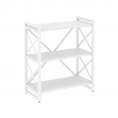 Loft Стеллаж на регулируемых опорах-3 полки VR.L-MST.O-3.8 Белый бриллиант/Белый металл 800*400*910