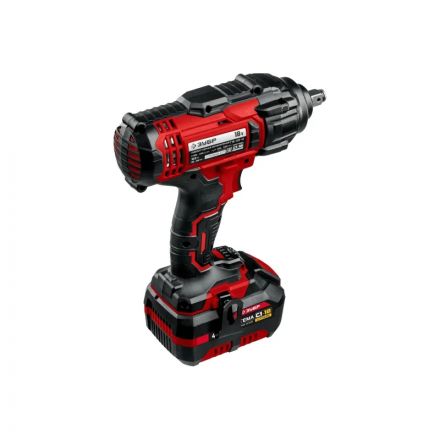 Гайковерт аккумуляторный бесщет. ударный ЗУБР 18В, 1/2, 1х4Ач (ГУЛ-410-41)