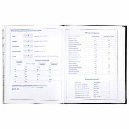 Дневник для музыкальной школы твердый, 48 л., HATBER "Клавиши", 039820, 48ДТмз5В_14210