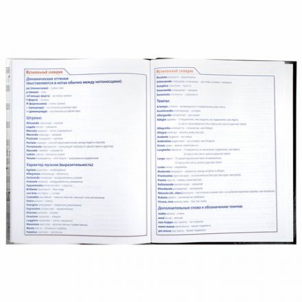 Дневник для музыкальной школы твердый, 48 л., HATBER "Клавиши", 039820, 48ДТмз5В_14210