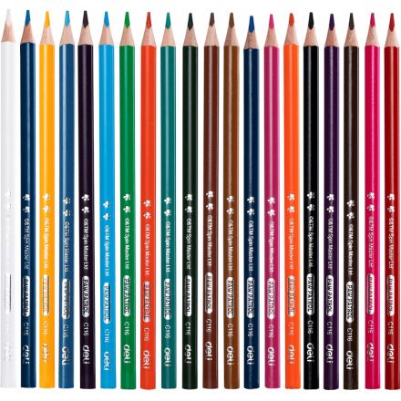 Карандаши цветные Deli Paw Patrol трехгран,заточен,24цв/наб,картон EC116-24