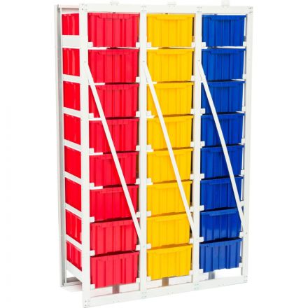 Стеллаж металлический с направляющими стационарн СтеллаТ CP-4 (1 осн+2 доп)