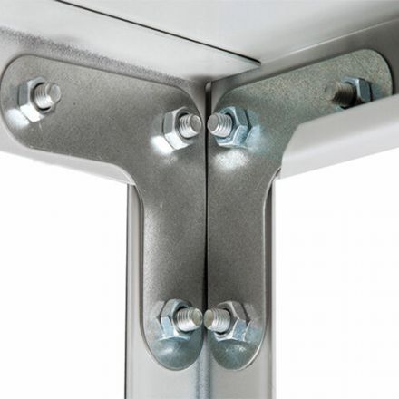 Стеллаж металлический BRABIX "MS KD-180/40-4", 1800х1000х400 мм, 4 полки, сборная стойка, 291115, S240BR144402