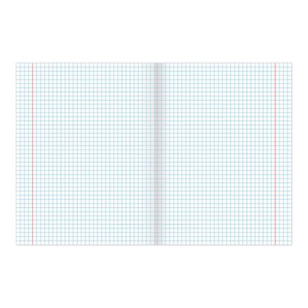 Тетрадь А5, 48 л., BRAUBERG скоба, клетка, обложка картон, АВТО, 401282