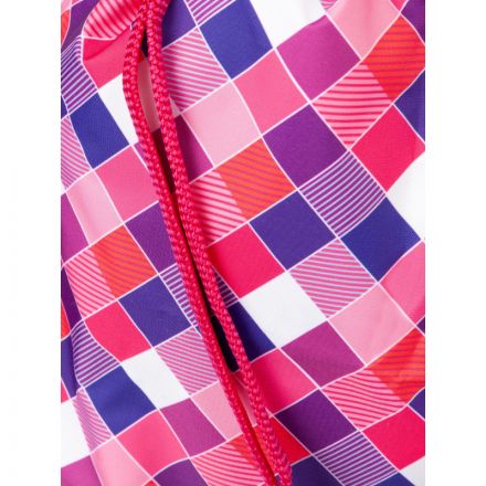 Мешок для обуви Комус Класс Клетка розов. 360x470 с светоотражат,МО 26-1С