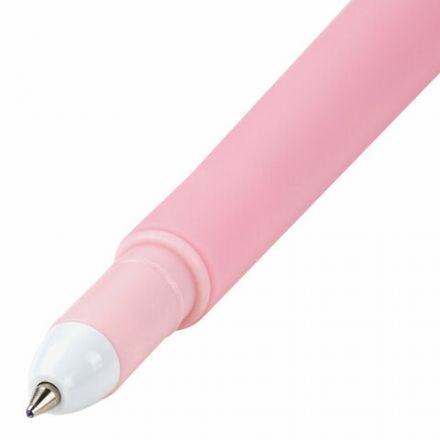 Ручка фигурная шариковая ЮНЛАНДИЯ "Мишка", мягкий силиконовый корпус, ассорти, СИНЯЯ, пишущий узел 0,7 мм, 143780