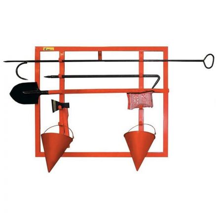 Щит пожарный ЩПО-К открытый укомплектов (багор,лом,топор,ведро,ПП)(613-04) spb