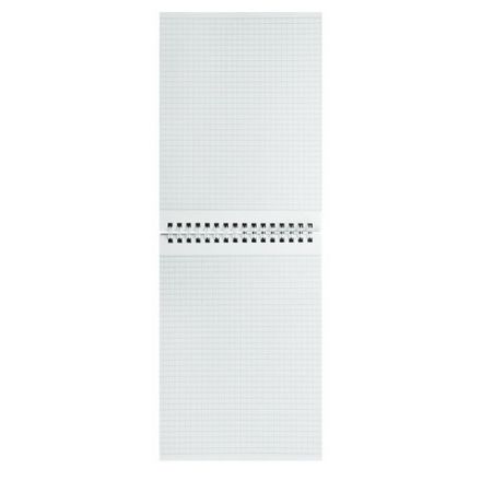 Блокнот А5 146х205 мм, 80 л., гребень, картон, жесткая подложка, клетка, BRAUBERG, "Кубы", 129819