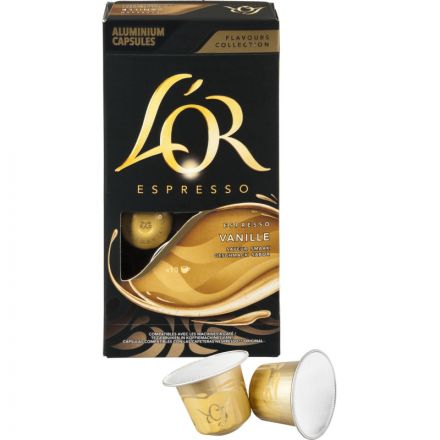 Кофе в капсулах L'OR Espresso Vanilla натуральный жареный молотый 10шт/уп