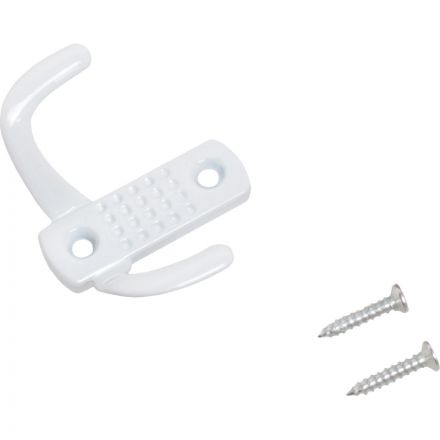 Вешалка настенная УЗК_Крючок двухрожковый СТАНДАРТ 212 B WW (15421)мат.бел Вешалка настенная УЗК_Крючок двухрожковый СТАНДАРТ 212 B WW (15421)мат.бел