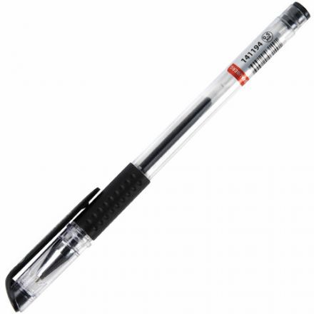 Ручка гелевая с грипом BRAUBERG "Number One", ЧЕРНАЯ, узел 0,5 мм, линия письма 0,35 мм, 141194 Ручка гелевая с грипом BRAUBERG "Number One", ЧЕРНАЯ, узел 0,5 мм, линия письма 0,35 мм, 141194