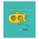 Тетрадь 12 л., ПЗБМ клетка, выборочный лак, брайль, "Трое в лодке, не считая жирафа" (5 видов), 15960