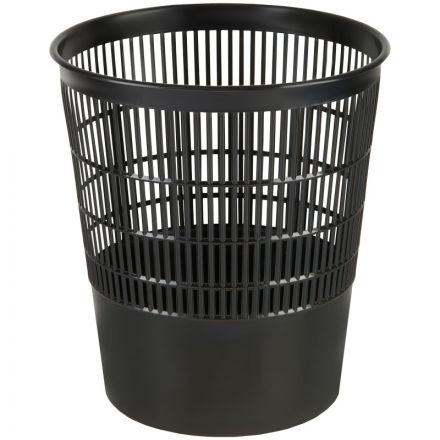 Корзина для бумаг СТАММ, 18л, сетчатая, черная
