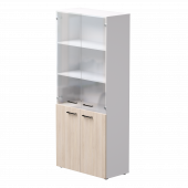 Шкаф комбинированный Everprof EVO 800х383x1835 Белый/Дуб Соната