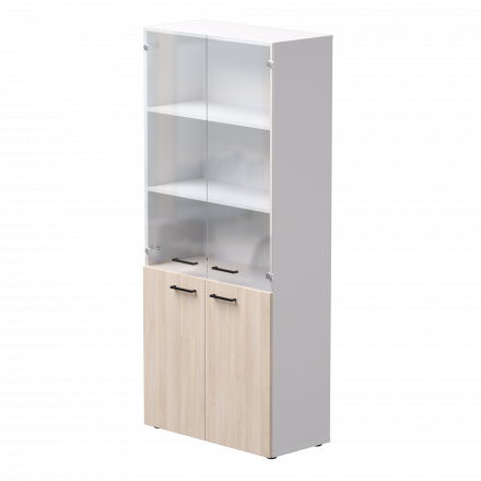 Шкаф комбинированный Everprof EVO 800х383x1835 Белый/Дуб Соната