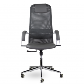 Кресло СН-601 Соло хром SoloCH Ср S-0422/TW-72/S-0422 (темно-серый)